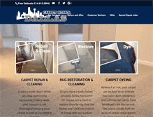 Tablet Screenshot of dallascarpetrepair.com